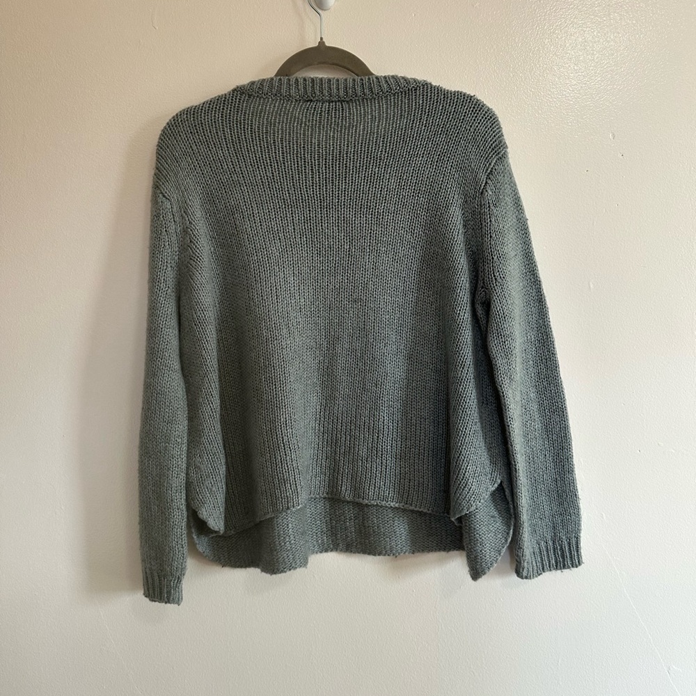 Wooden Ships Gray Snowflake Sweater, Size XS - Picture 2 of 9